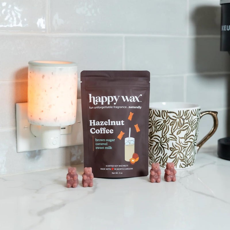 هابي واكس مجموعة Happy Wax Coffee Mix Collection ذوبان شمع الصويا الطبيعي المعطر - إجمالي 6 أوقية. مجموعة الشمع المعطر المذاب تتضمن 2 أونصة من قهوة البندق، 2 أونصة من حبوب الفانيليا لاتيه و2 أونصة من الكراميل ماكياتو - Image 4